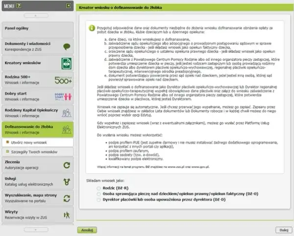 Czy wniosek o dofinansowanie do żłobka trzeba składać co miesiąc?